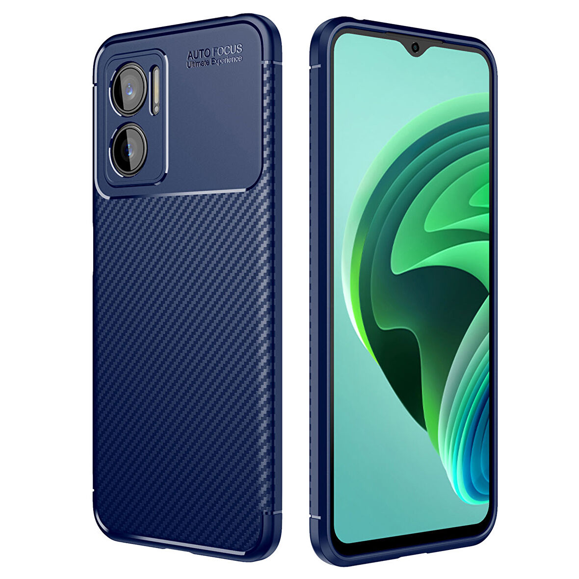 Xiaomi Redmi Note 11E Kılıf Zore Negro Silikon Kapak-Lacivert