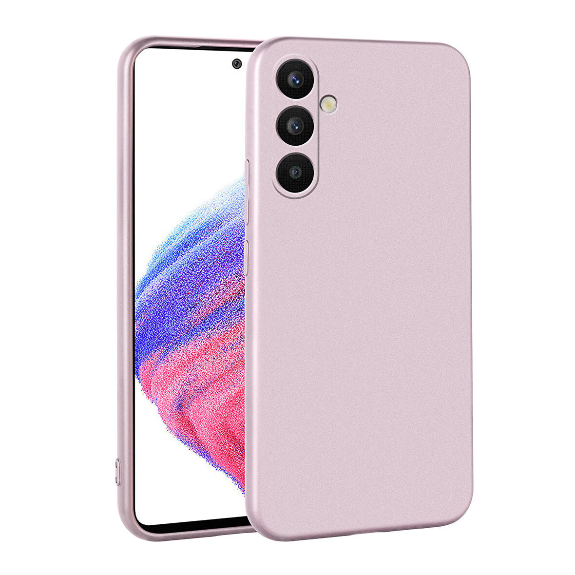 Galaxy A34 Uyumlu Zore Premier Silikon Kapak-Rose Gold