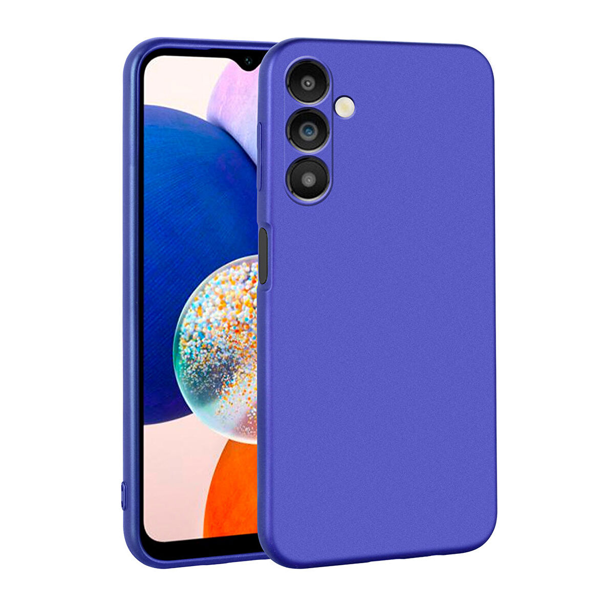 Galaxy A14 Uyumlu Zore Premier Silikon Kapak-Saks Mavi
