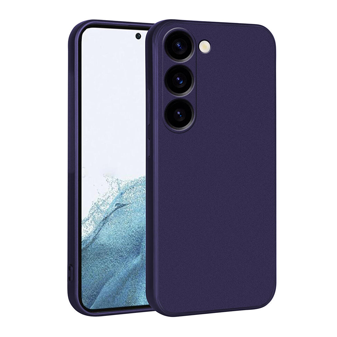 Galaxy S23 Plus Uyumlu Zore Premier Silikon Kapak-Lacivert