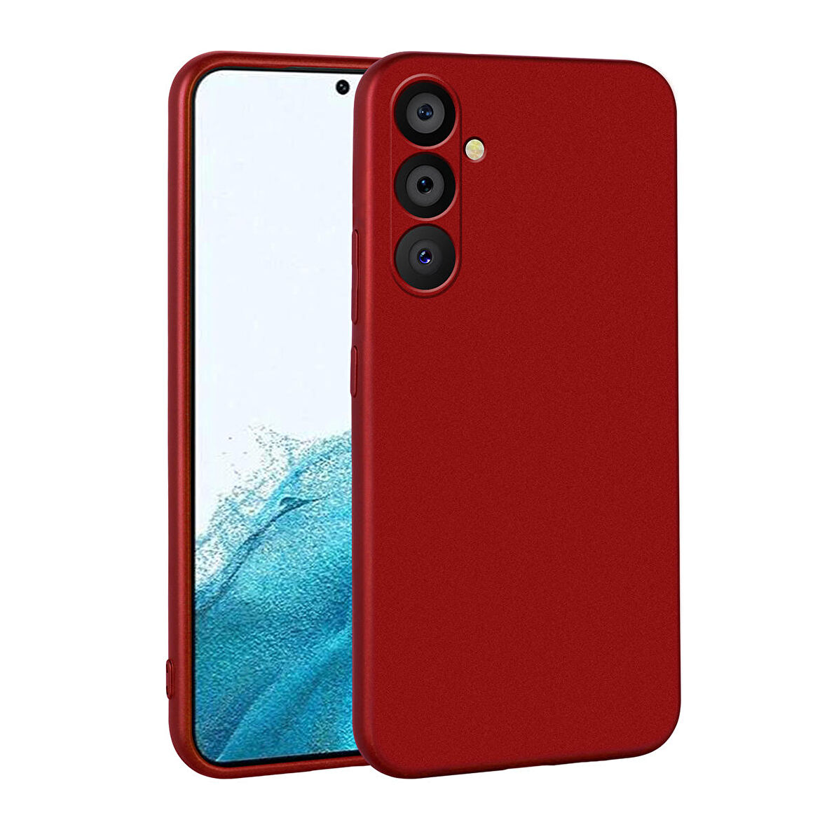 Galaxy A54 Uyumlu Zore Premier Silikon Kapak-Kırmızı
