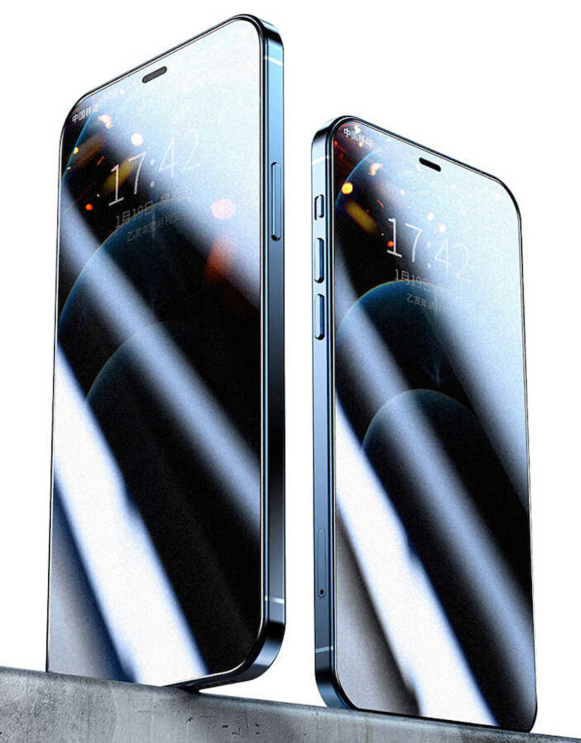 iPhone 14 Pro Max Uyumlu Zore Rika Premium Privacy Temperli Cam Ekran Koruyucu
