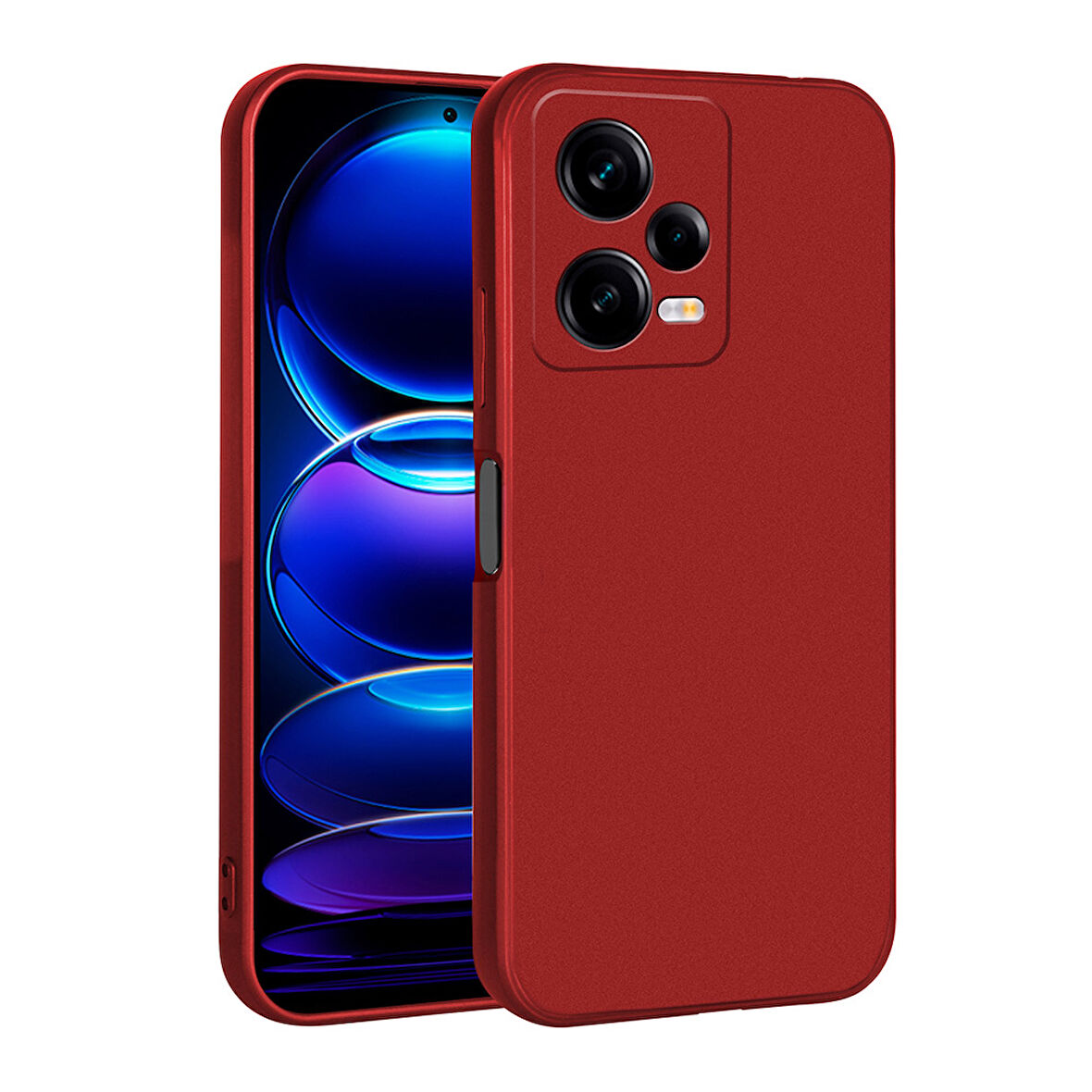 Xiaomi Redmi Note 12 Pro 5G Kılıf Zore Premier Silikon Kapak-Kırmızı