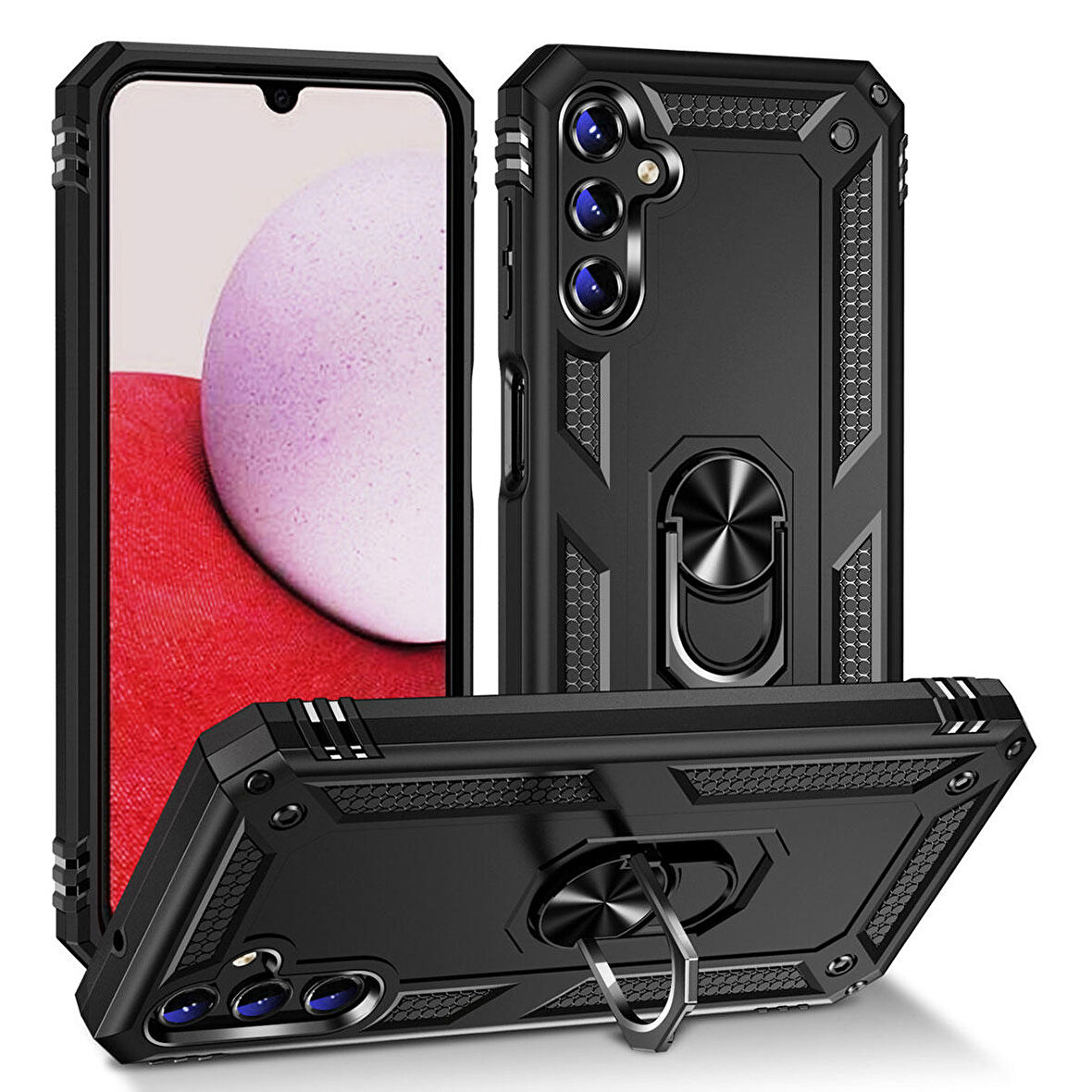 Galaxy A14 Uyumlu Zore Vega Kapak-Siyah