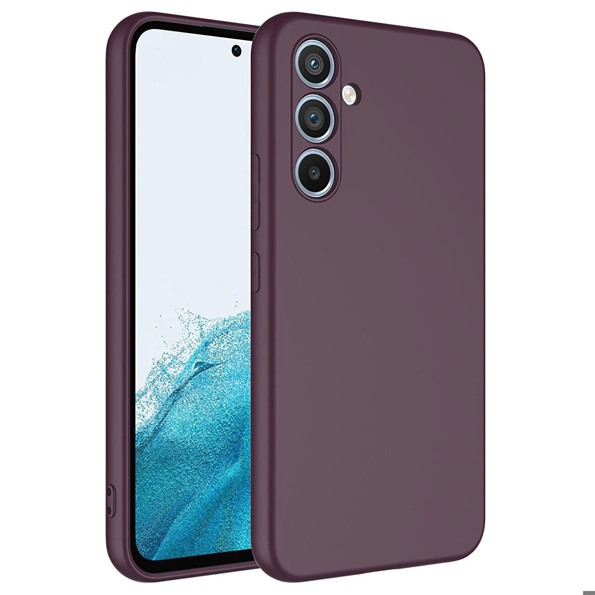 Galaxy A24 Uyumlu Zore Mara Lansman Kapak-Koyu Mor
