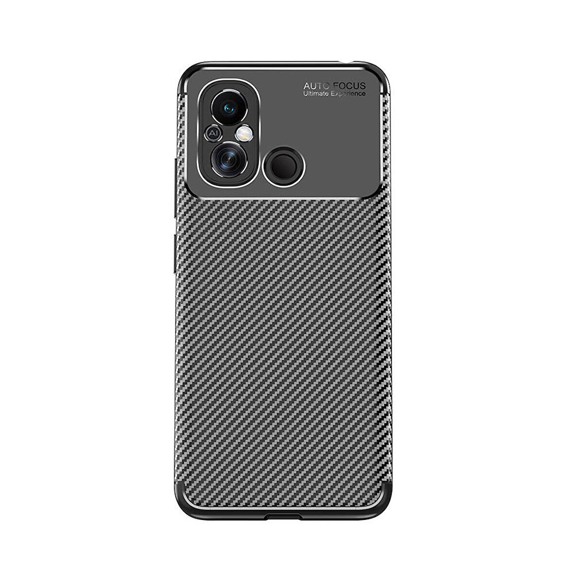 Xiaomi Redmi 12C Kılıf Zore Negro Silikon Kapak-Siyah