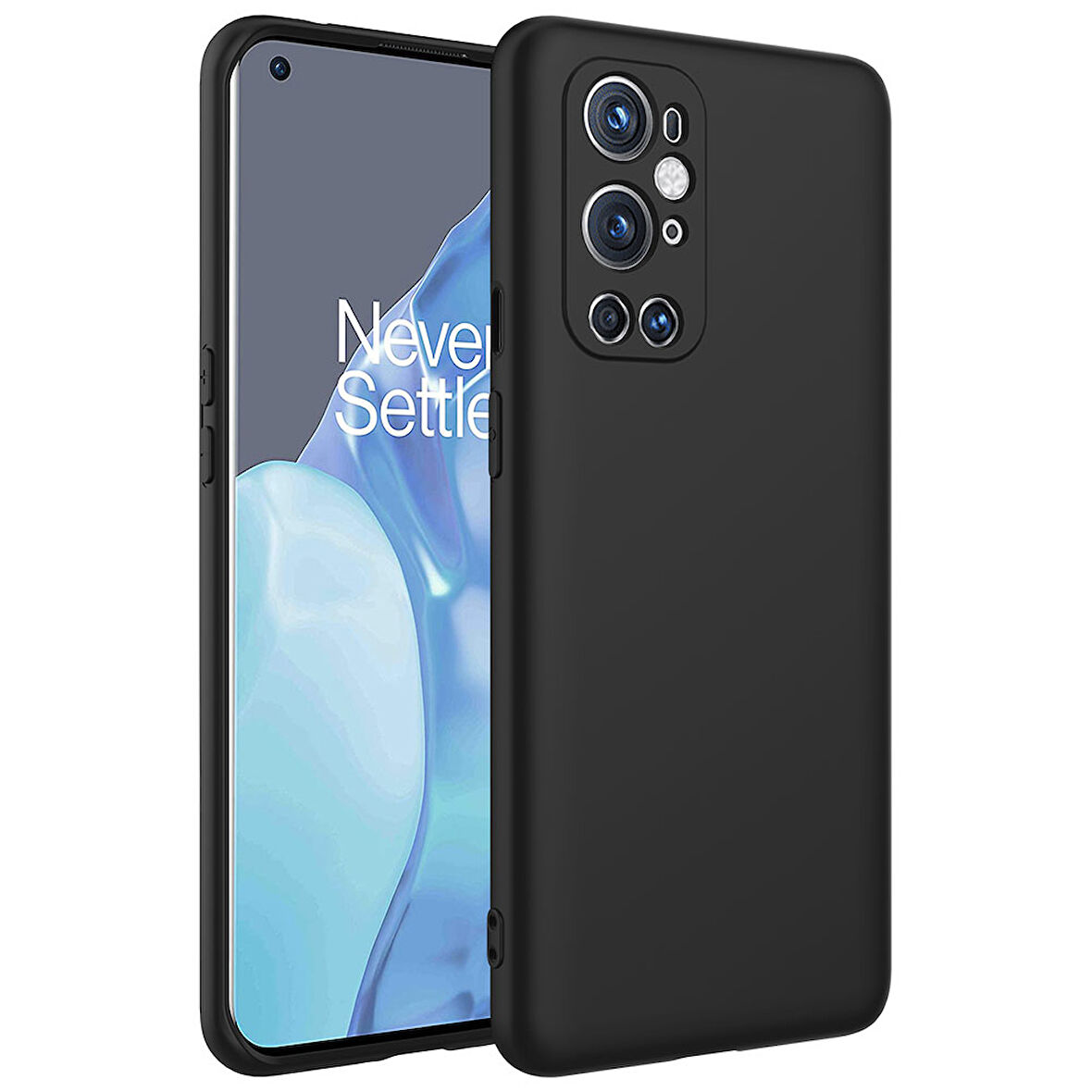 One Plus 9 Pro Kılıf Zore Mara Lansman Kapak-Siyah