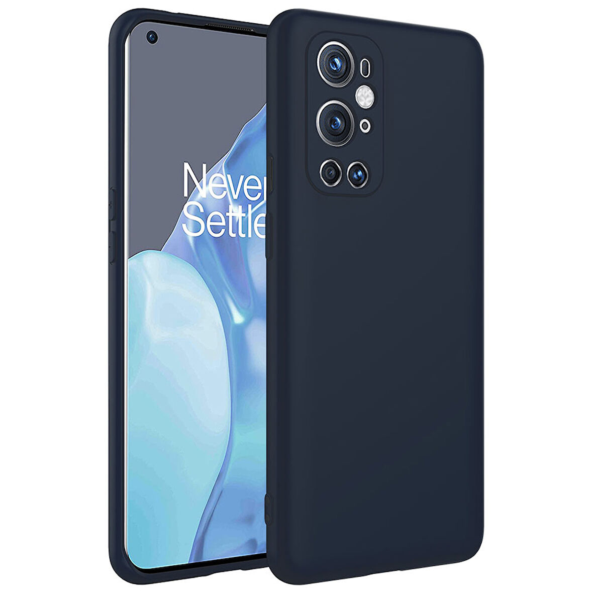 One Plus 9 Pro Kılıf Zore Mara Lansman Kapak-Lacivert