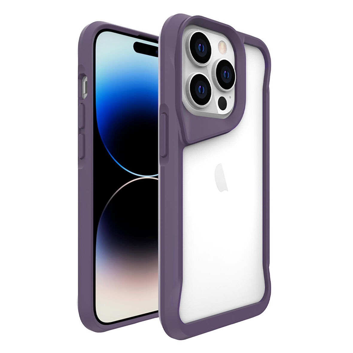 iPhone 14 Pro Max Uyumlu Zore T-Max Kapak-Derin Mor