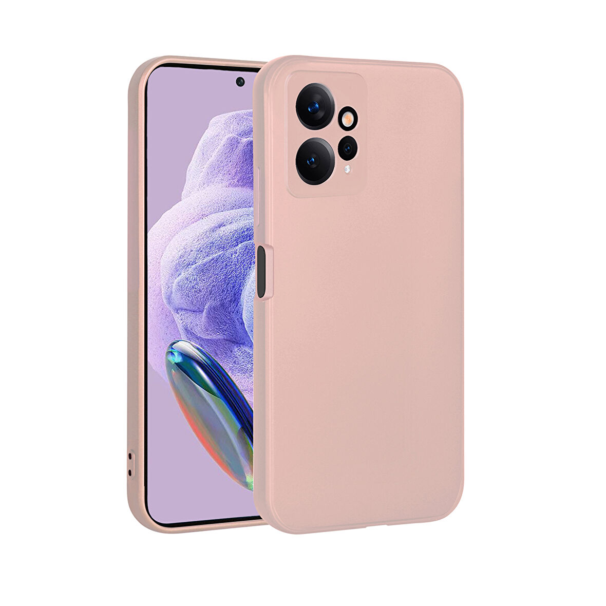Xiaomi Redmi Note 12 4G Kılıf Zore Premier Silikon Kapak-Rose Gold