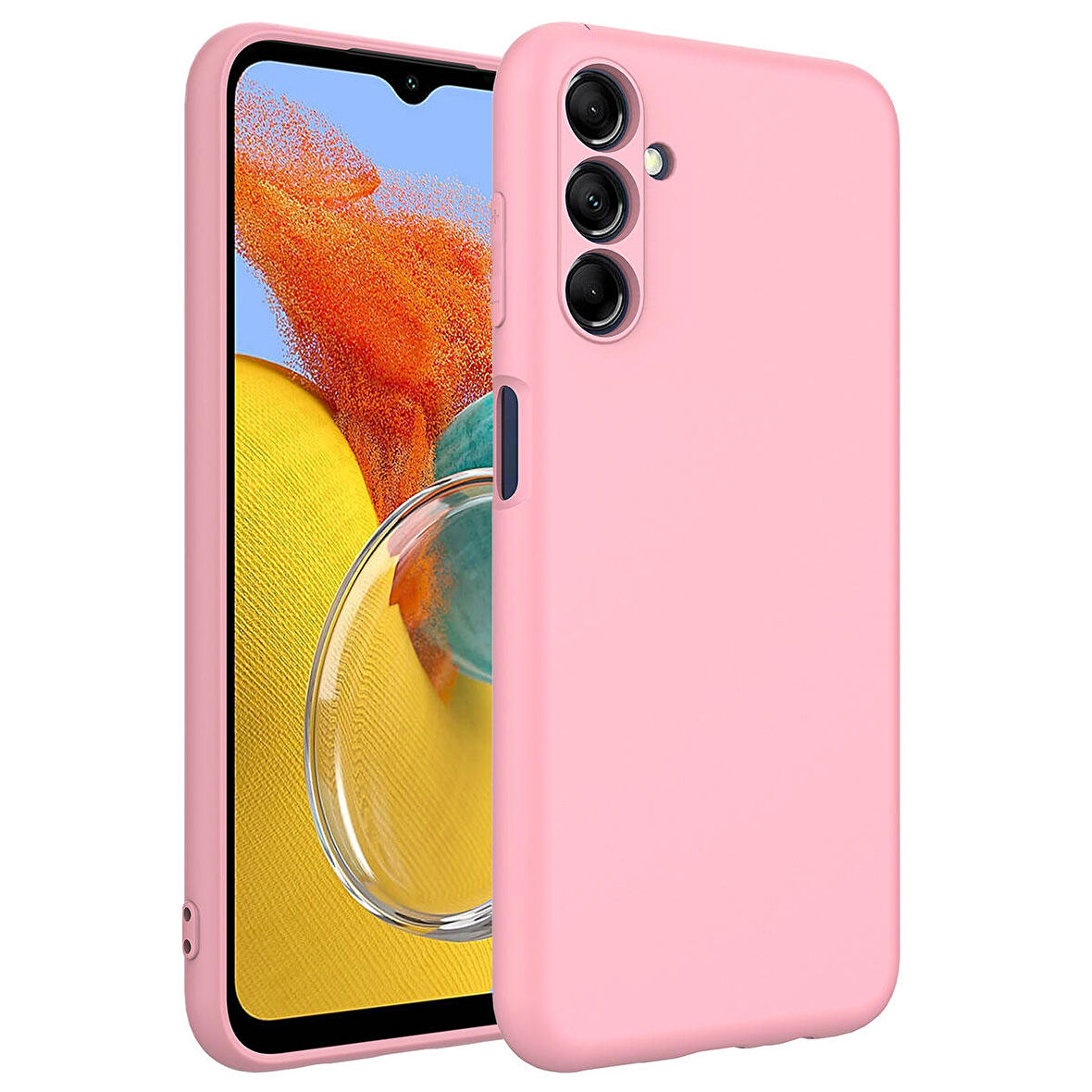 Galaxy M14 Uyumlu Zore Mara Lansman Kapak-Pembe