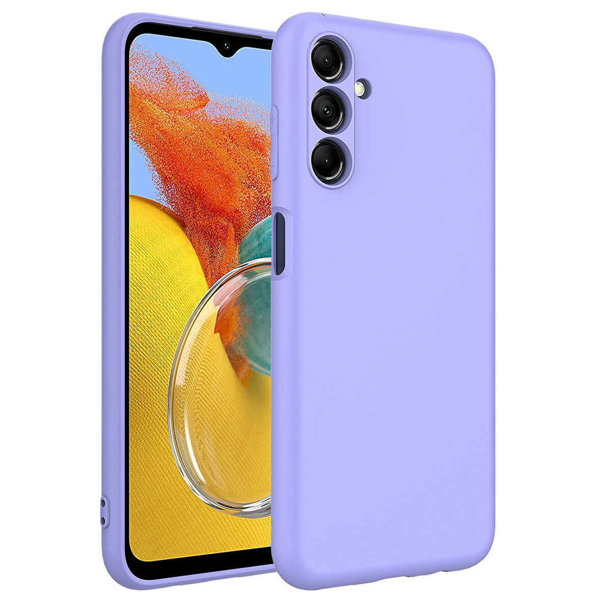 Galaxy M14 Uyumlu Zore Mara Lansman Kapak-Lila