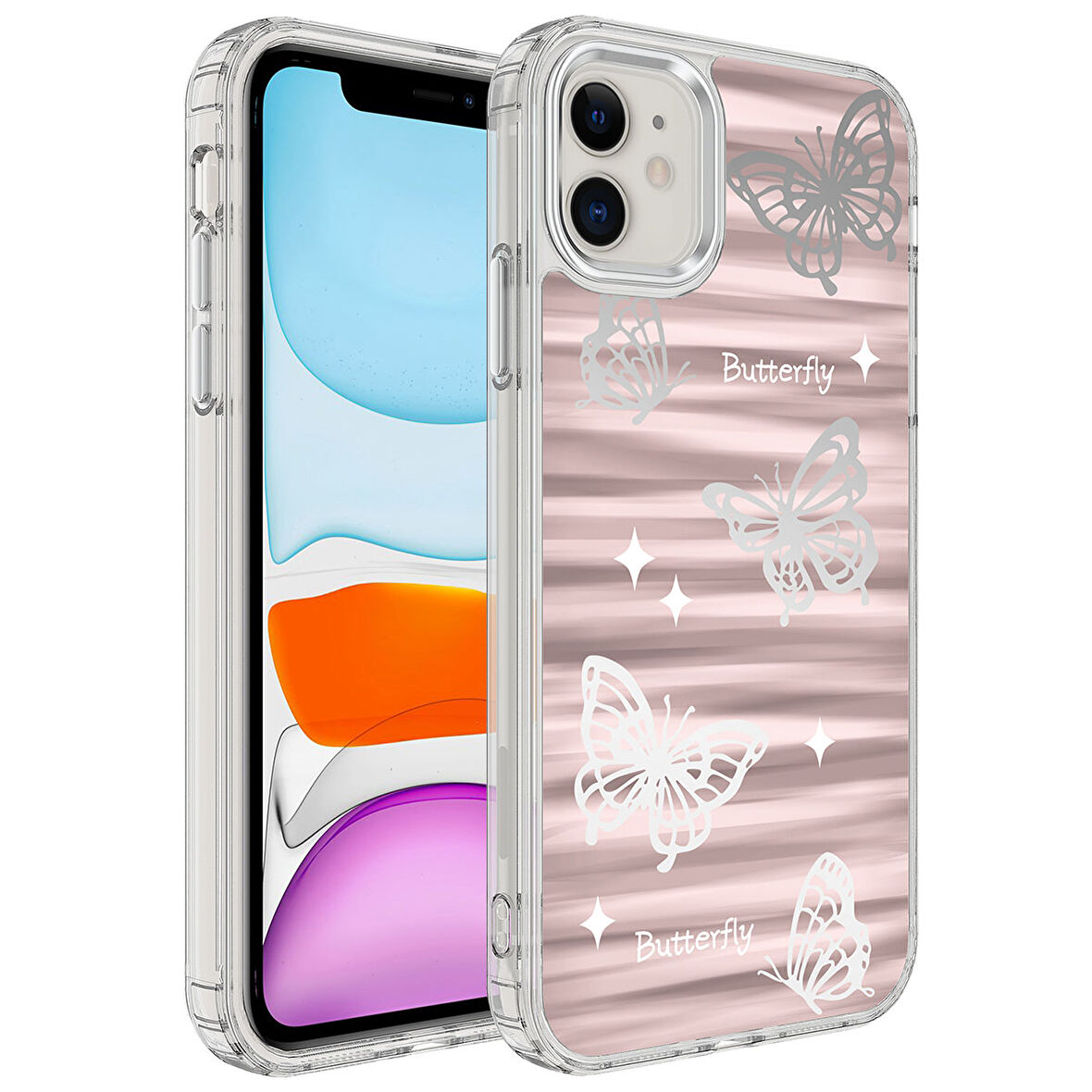 iPhone 12 Uyumlu AirBagli Parlak Tasarımlı Zore Mimbo Kılıf-NO5