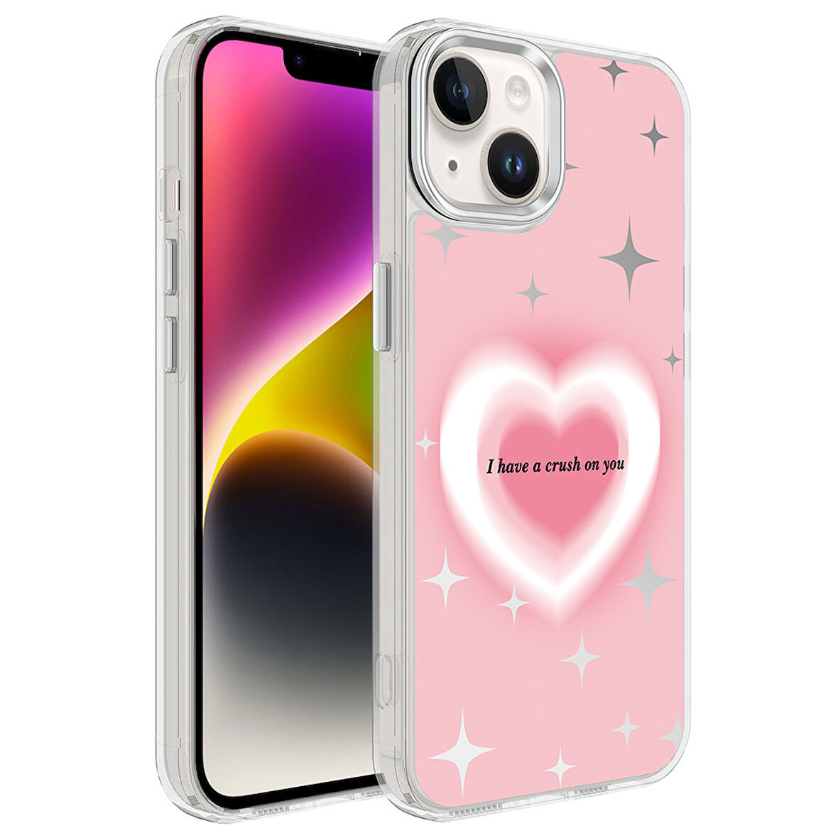 iPhone 14 Plus Uyumlu AirBagli Parlak Tasarımlı Zore Mimbo Kılıf-NO1