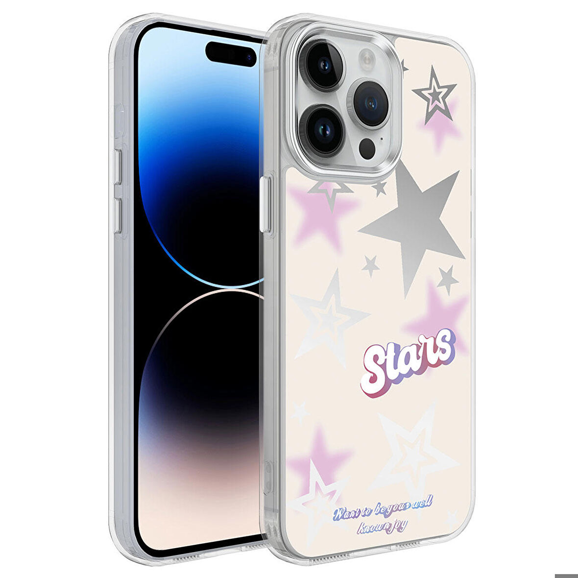 iPhone 14 Pro Uyumlu Airbagli Parlak Tasarımlı Zore Mimbo Kapak-NO4