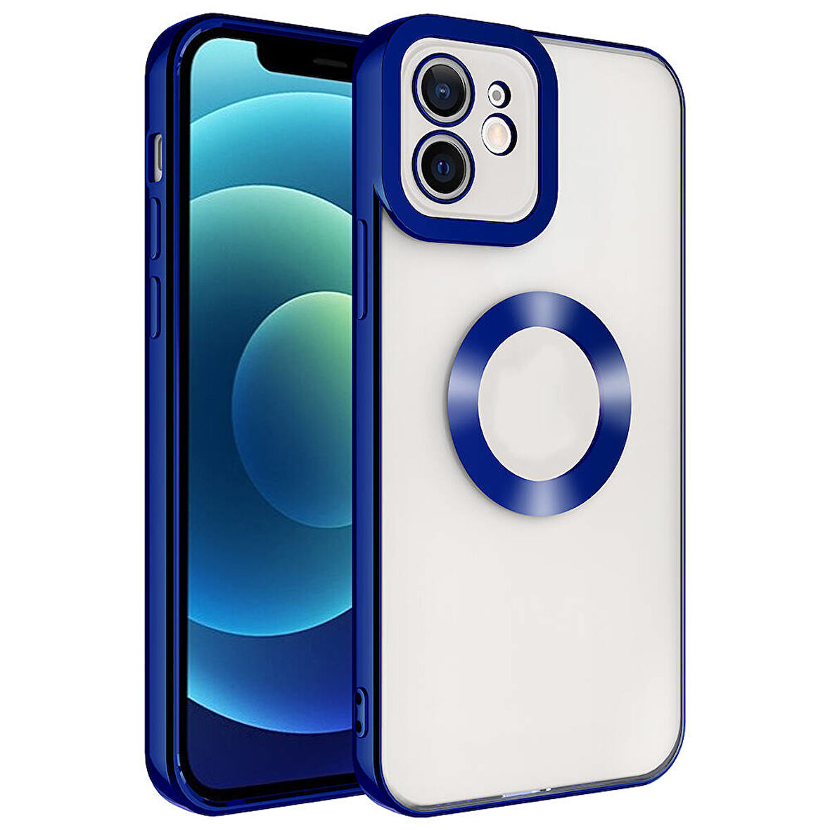 iPhone 11 Kılıf Kamera Korumalı Logo Gösteren Omega Kapak