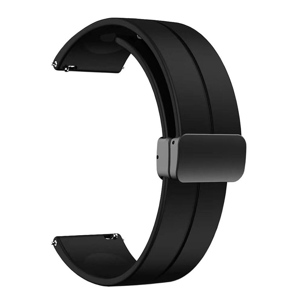 Xiaomi Amazfit Pace KRD-84 22mm Uyumlu Zore Kordon-Siyah