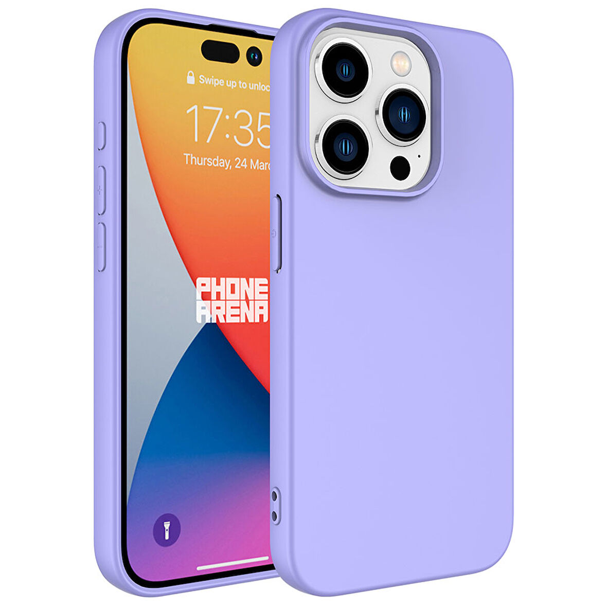 iPhone 15 Pro Max Uyumlu Zore LSR Lansman Kılıf-Lila