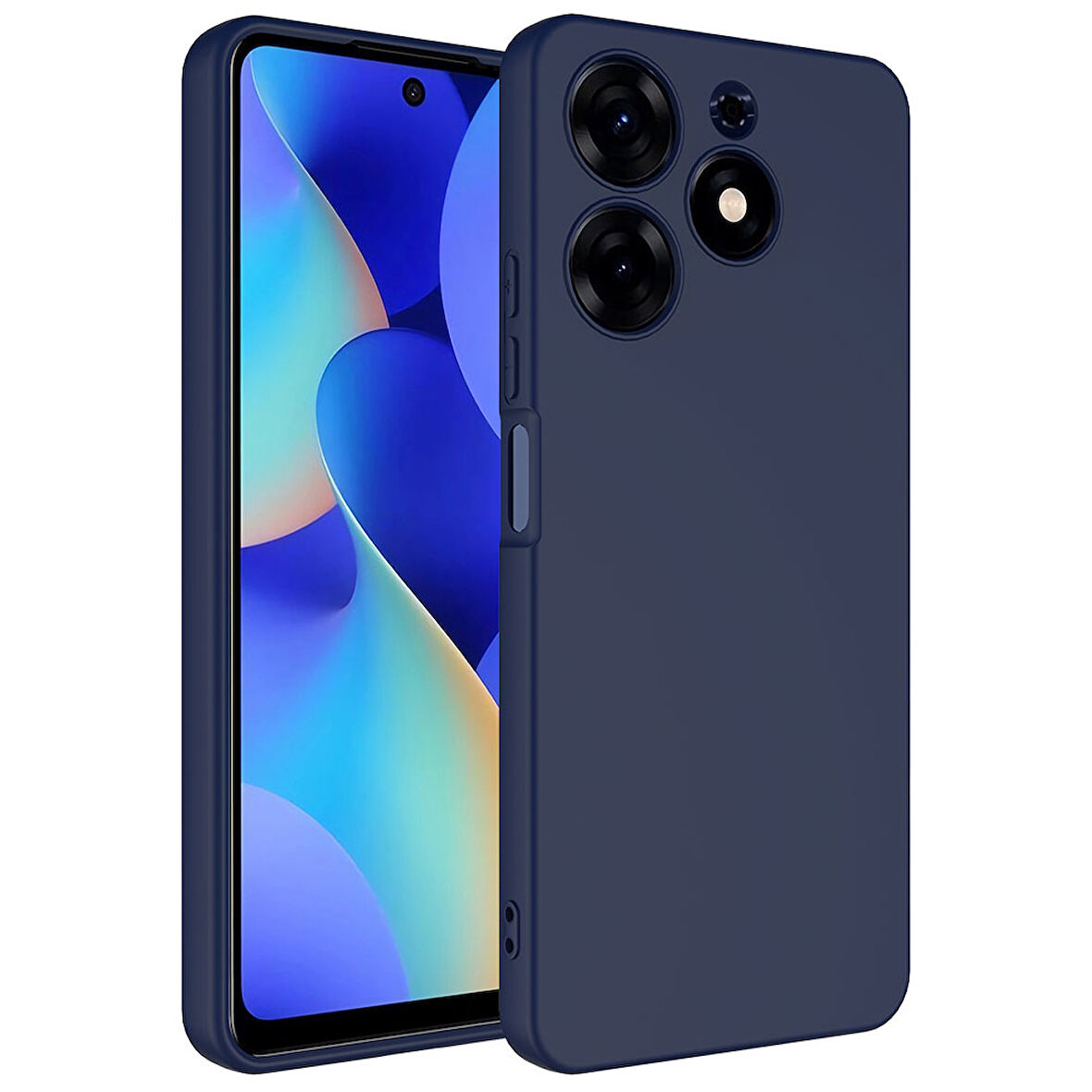 Tecno Spark 10 Pro Kılıf Zore Mara Lansman Kapak-Lacivert