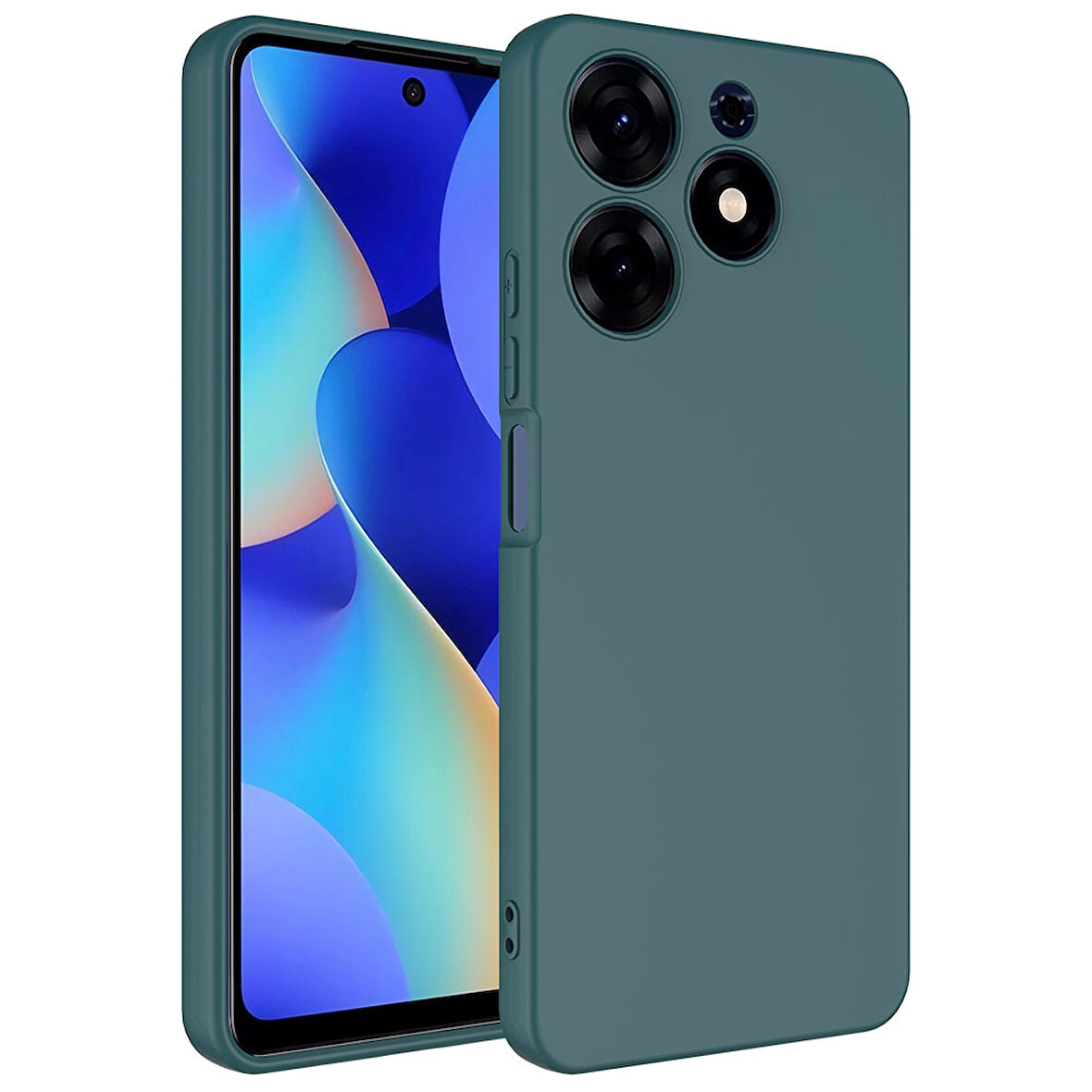 Tecno Spark 10 Pro Kılıf Zore Mara Lansman Kapak-Koyu Yeşil