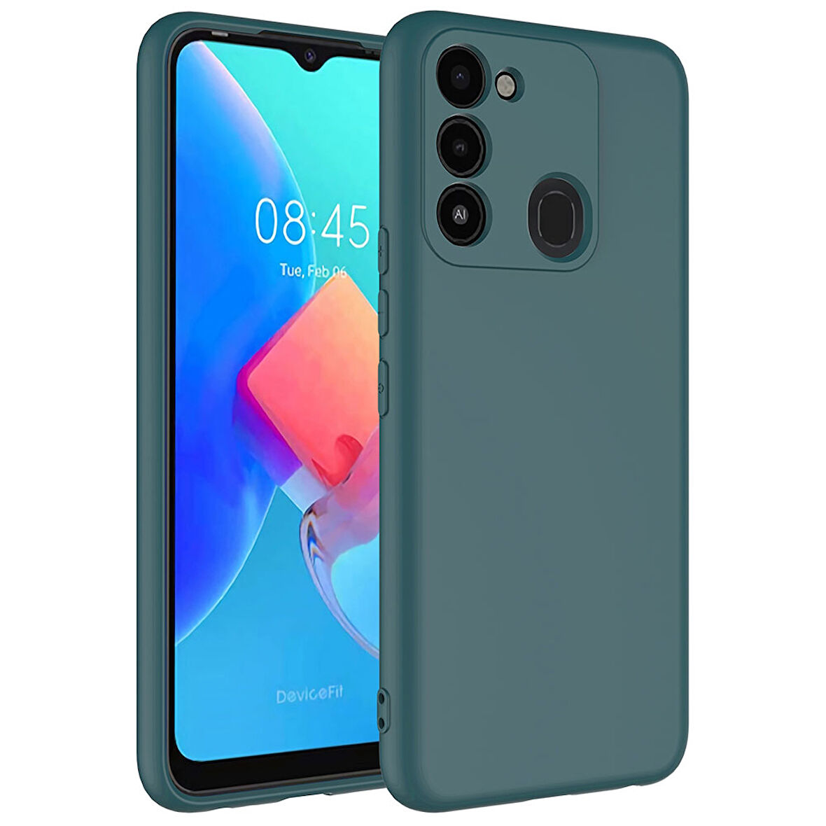 Tecno Spark 8C Kılıf Zore Mara Lansman Kapak-Koyu Yeşil