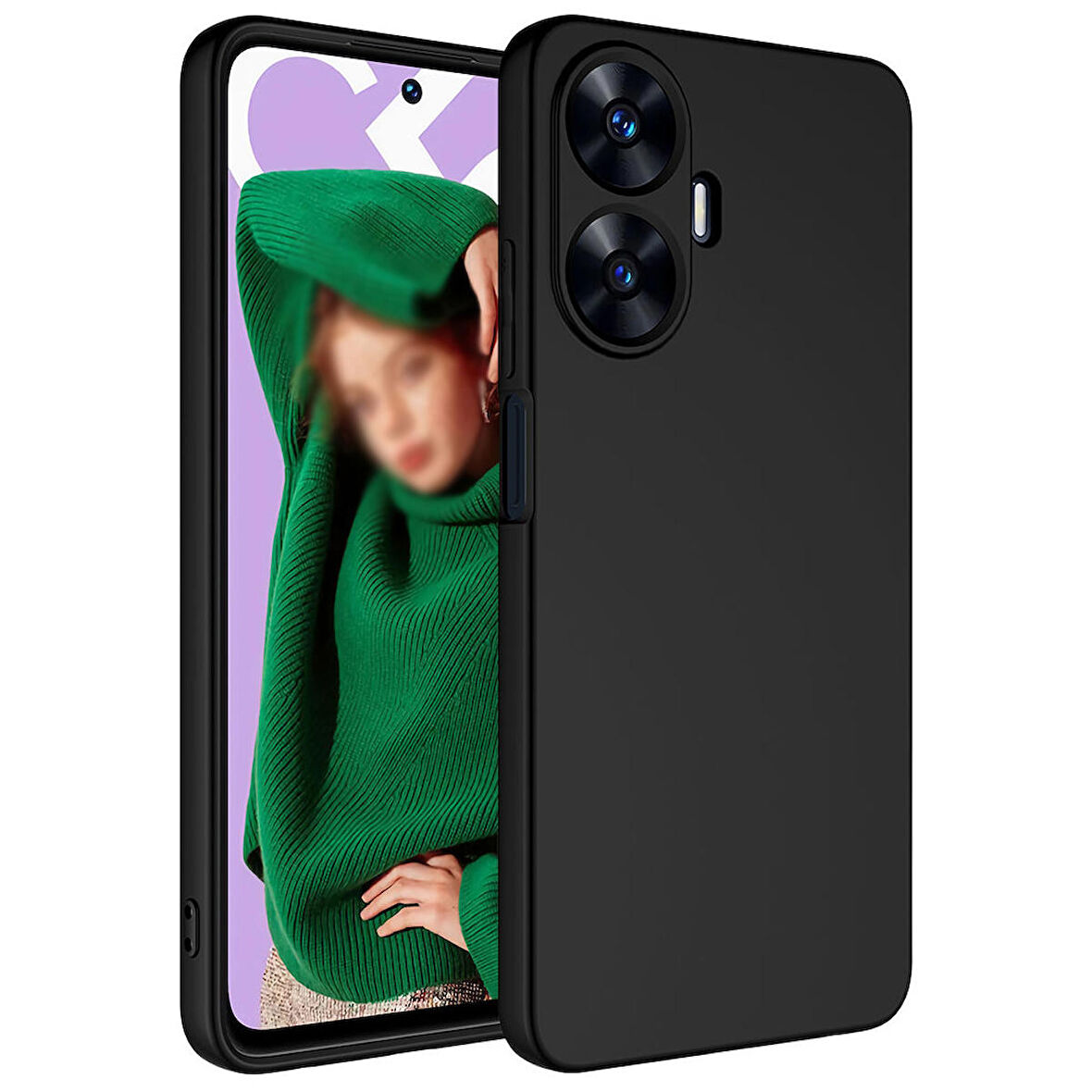 Realme C55 İçi Kadife Yumuşak Lansman Mara Kılıf