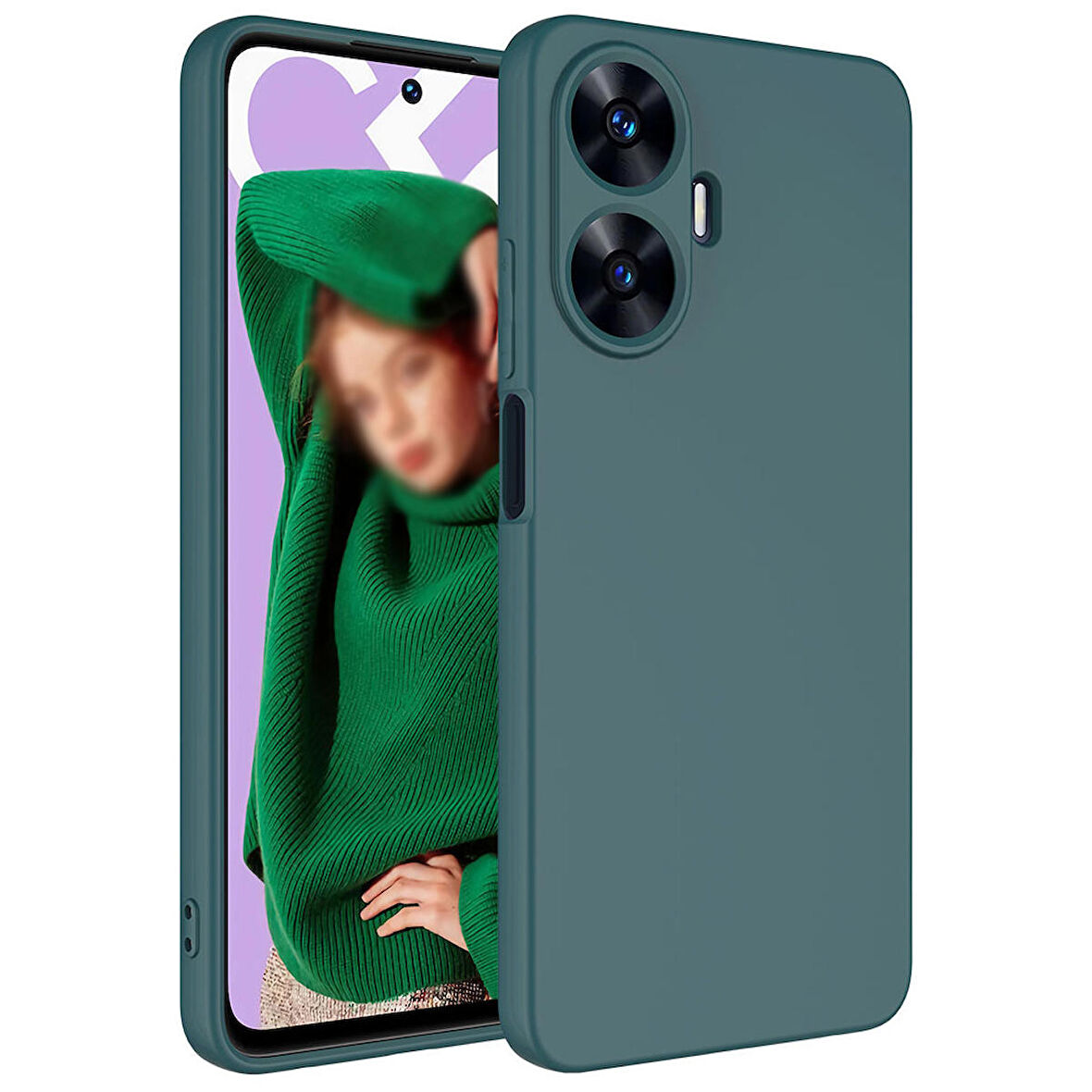 Realme C55 İçi Kadife Yumuşak Lansman Mara Kılıf
