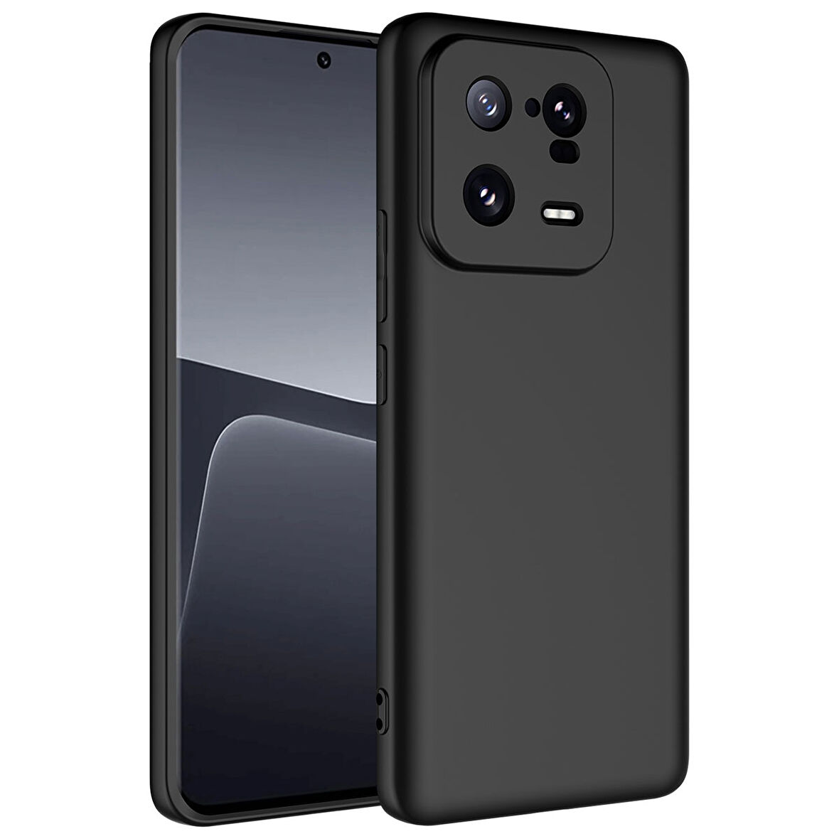 Xiaomi Mi 13 Pro Kılıf Zore Mara Lansman Kapak-Siyah