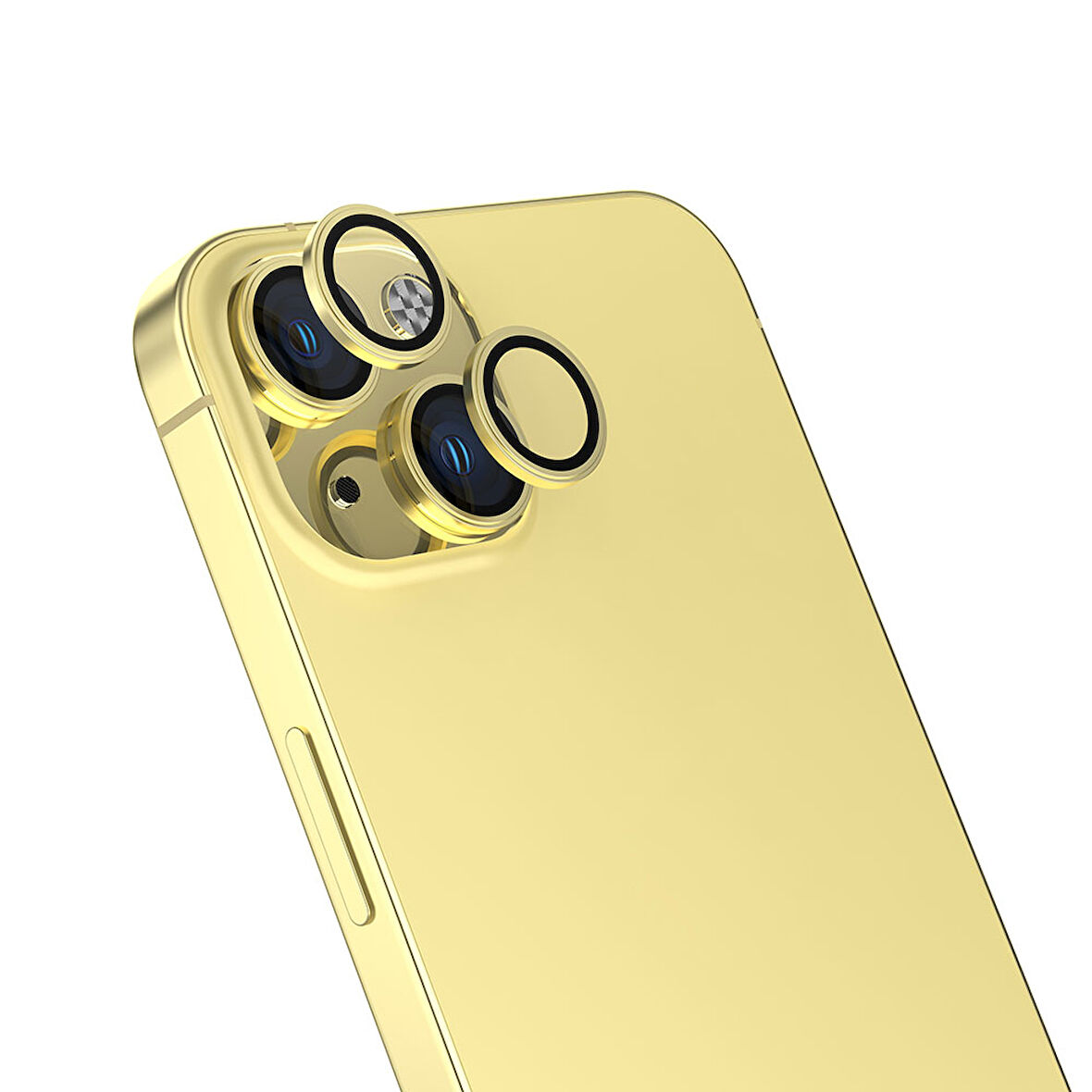 iPhone 15 Uyumlu Zore CL-13 Kamera Koruyucu-Sarı