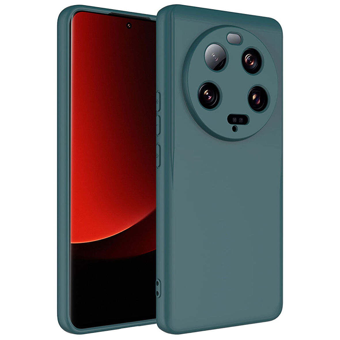 Xiaomi Mi 13 Ultra Kılıf Zore Mara Lansman Kapak-Koyu Yeşil