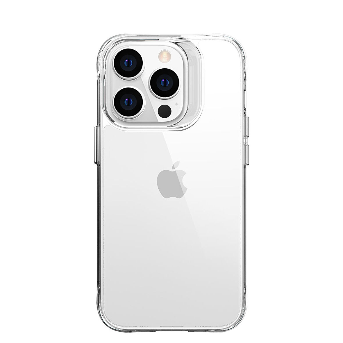 iPhone 14 Pro Max Uyumlu Zore Şeffaf Ultra İnce AirBag Tasarımlı Okka Kılıf-Renksiz