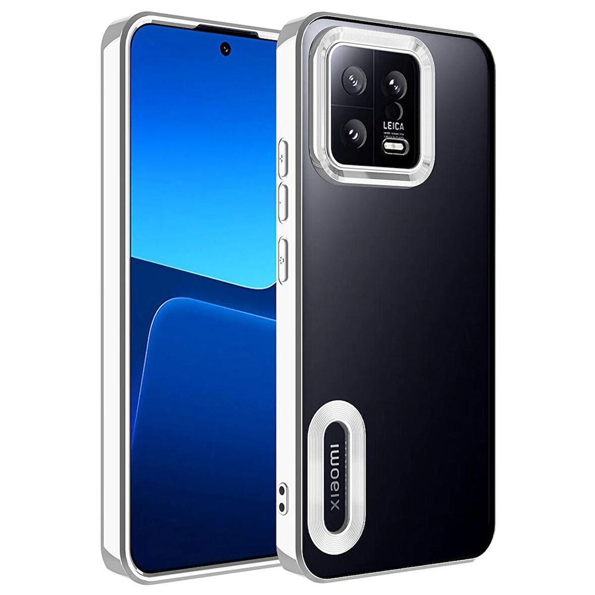 Xiaomi Mi 13 Kılıf Kamera Korumalı Logo Gösteren Omega Kılıf