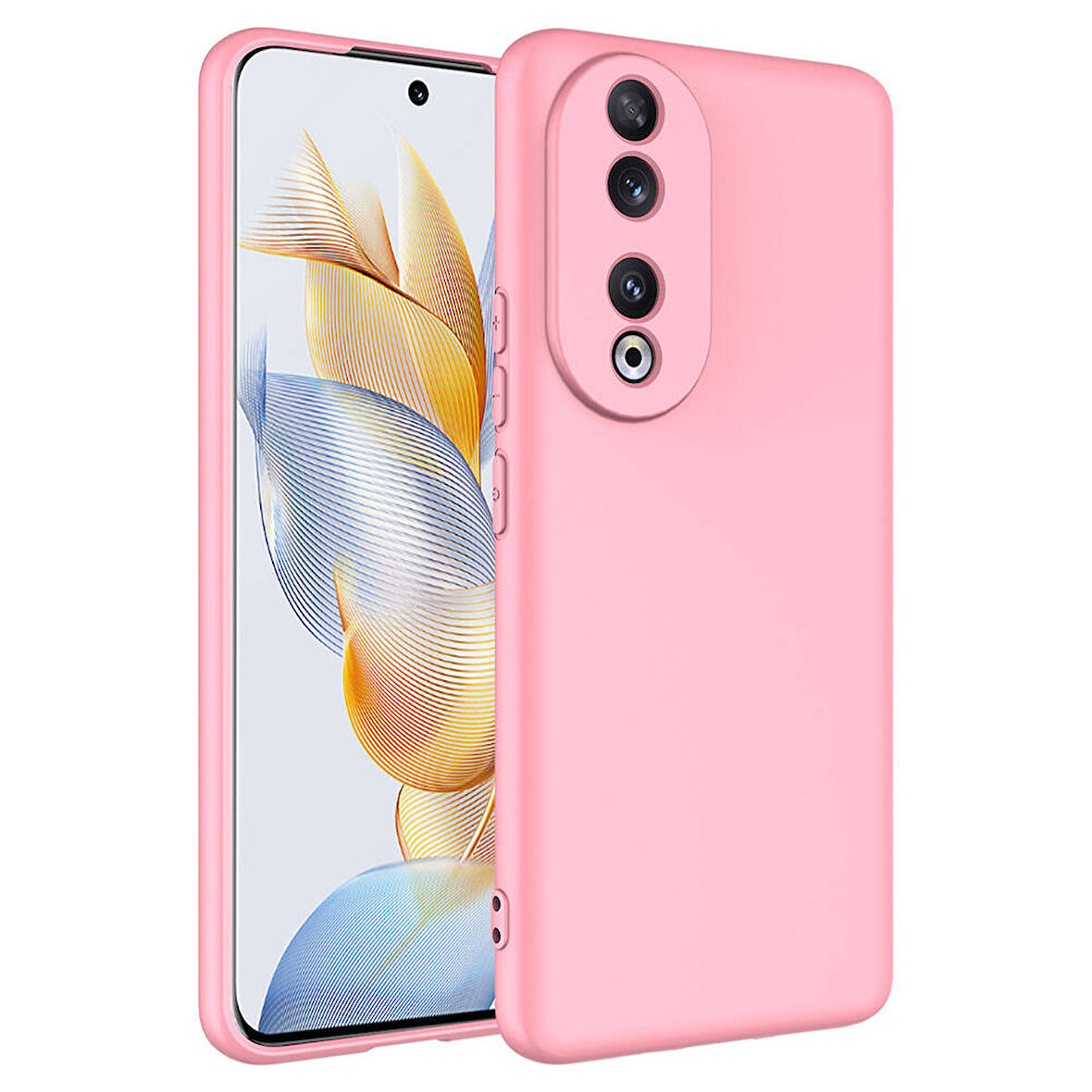 Huawei Honor 90 Kılıf Zore Mara Lansman Kapak-Pembe