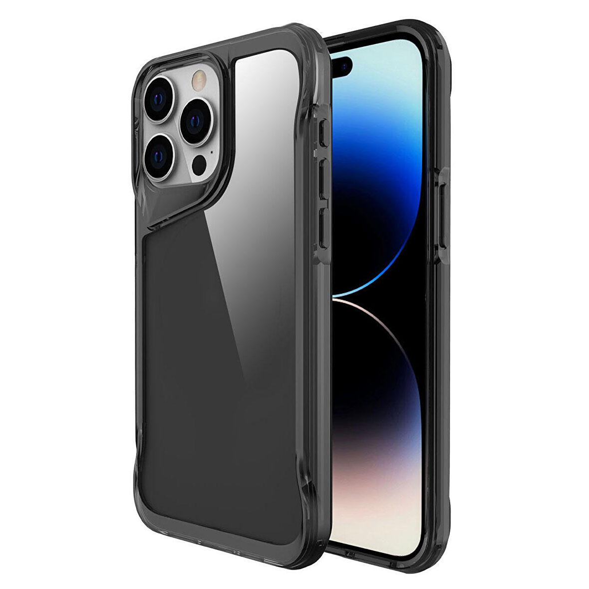 iPhone 15 Pro Max Uyumlu Zore T-Max Kapak-Koyu Gri