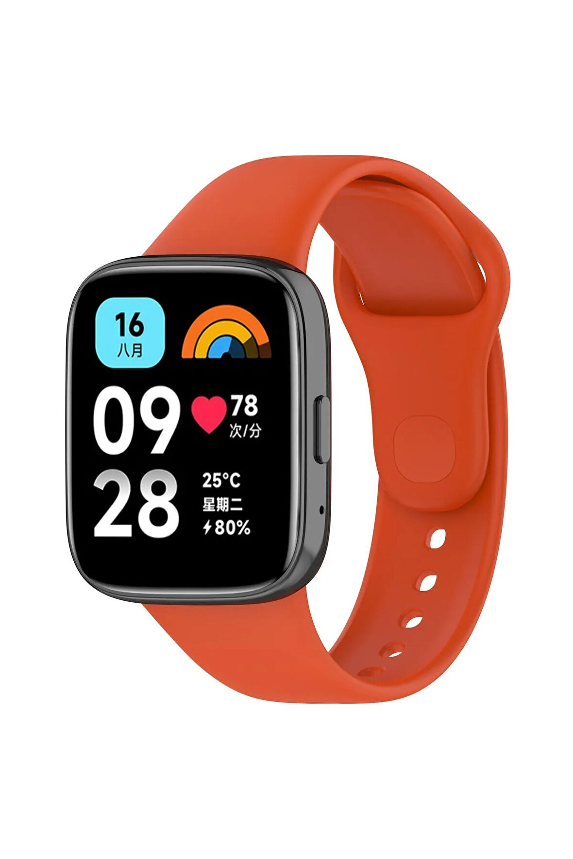Xiaomi Redmi Watch 3 Active Uyumlu Klasik Kordon-turuncu