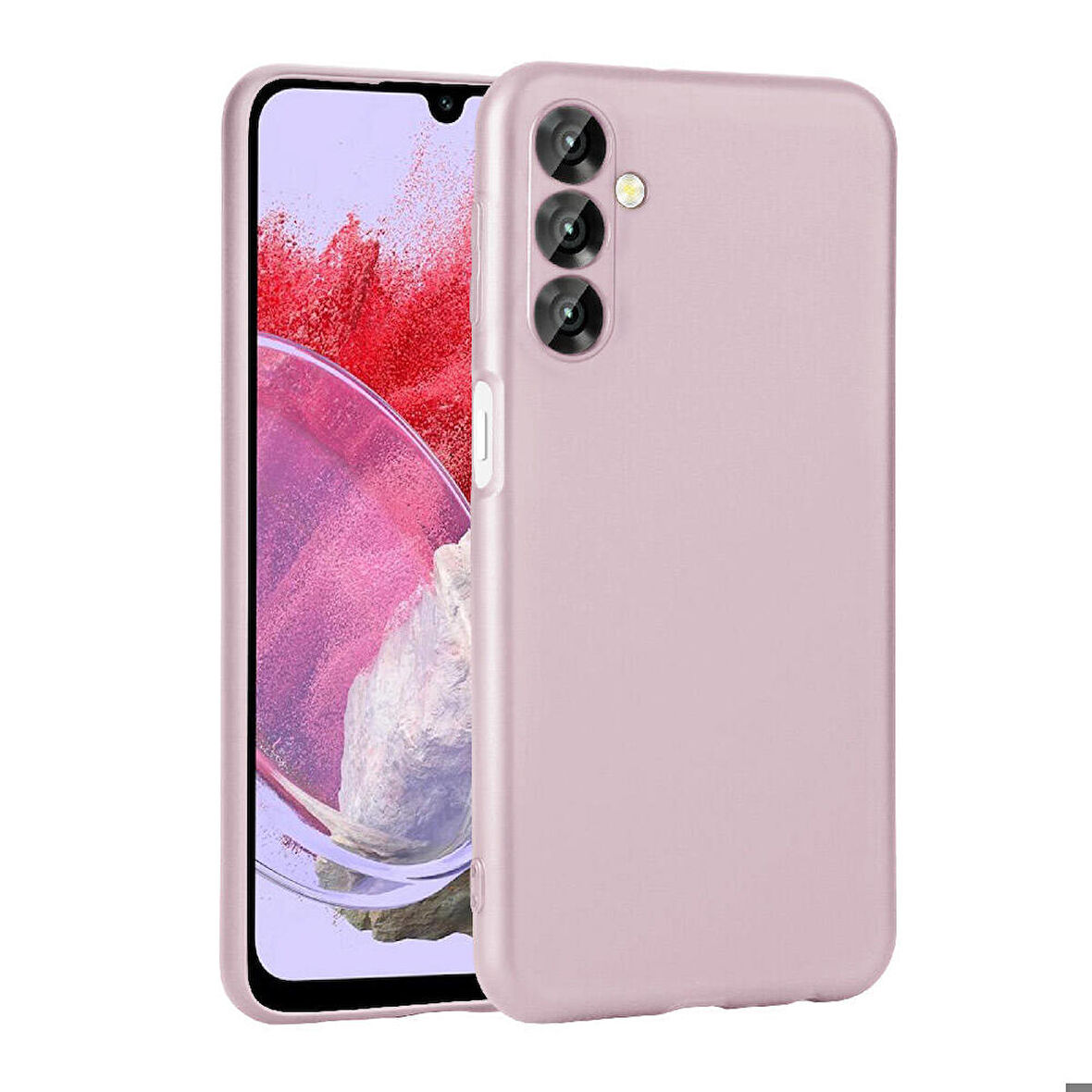 Galaxy M34 5G Uyumlu Zore Premier Silikon Kapak-Rose Gold