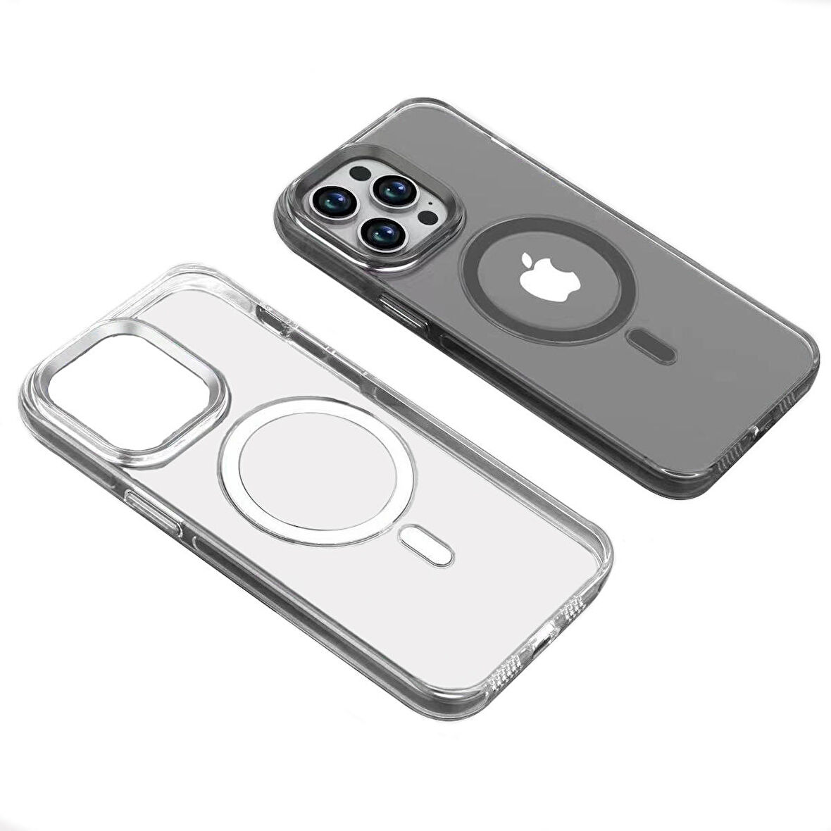  iPhone 15 Pro Max Kılıf  Wireless Şarj Özellikli Şeffaf Efsane Kapak Kılıf