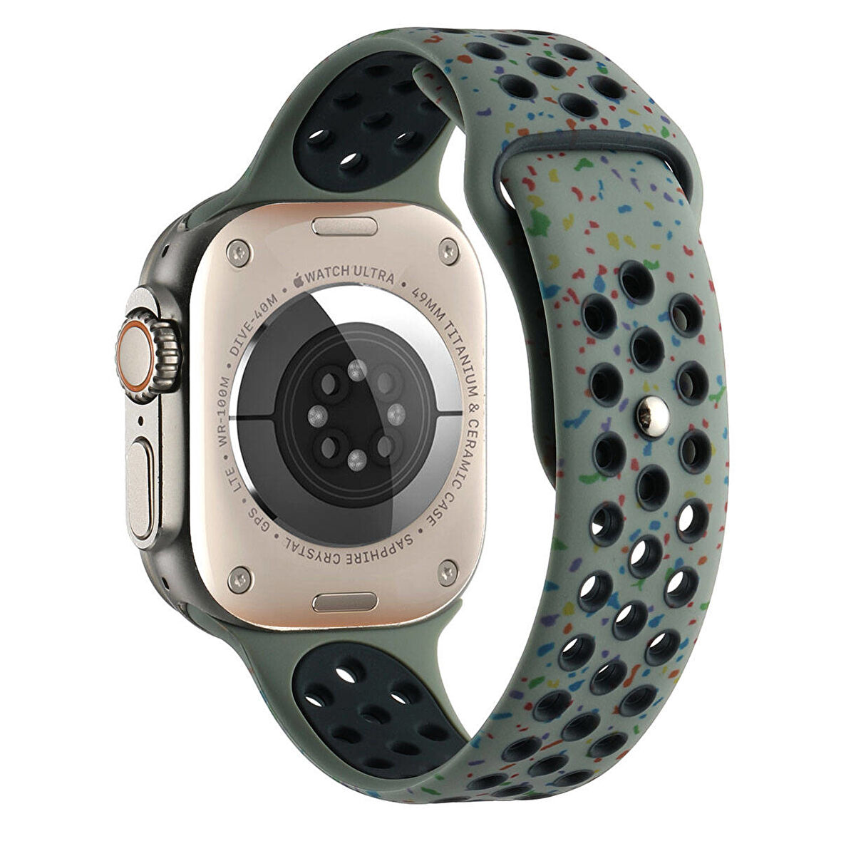 Watch 7 45mm Kordon Yeni Seri 2023 KRD-02 Uyumlu Strap Kayış CLO- Haki
