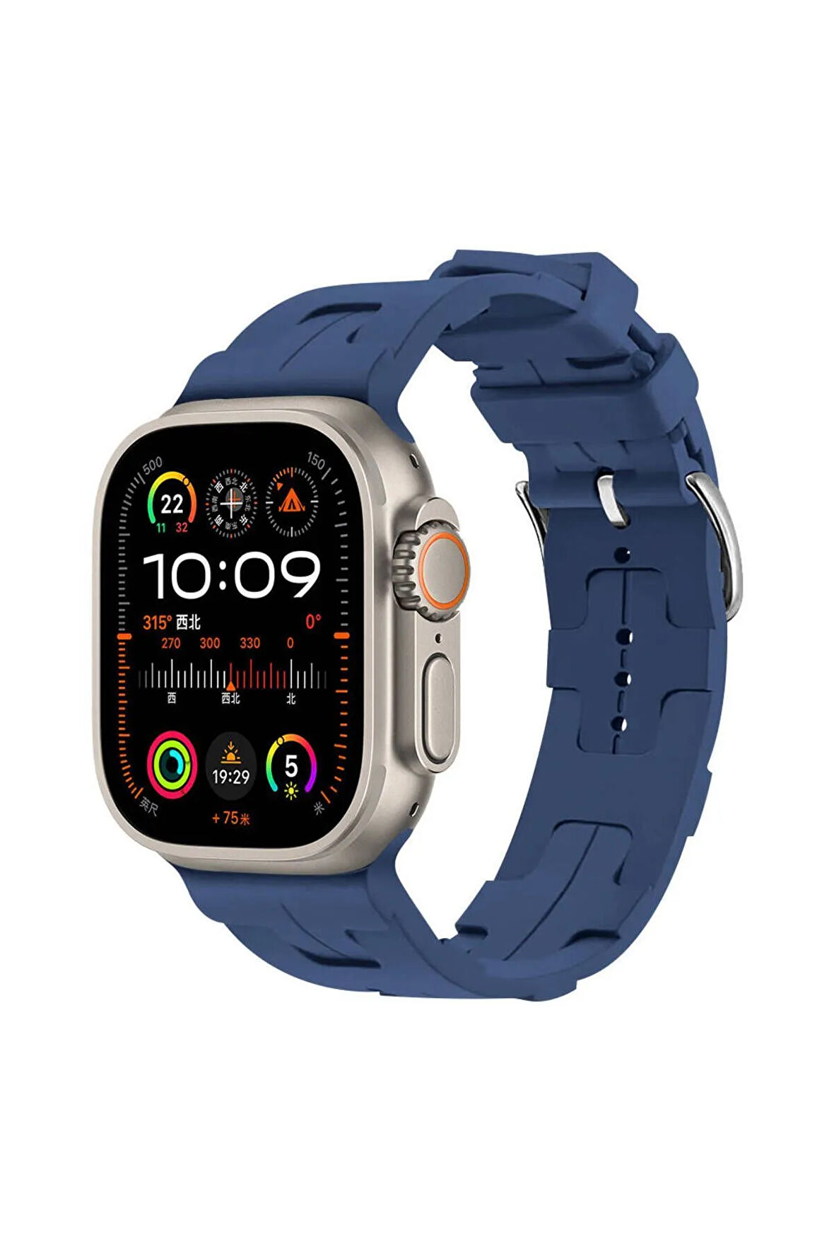 Apple Watch Ultra 49mm Krd-92 Uyumlu Kordon-mavi
