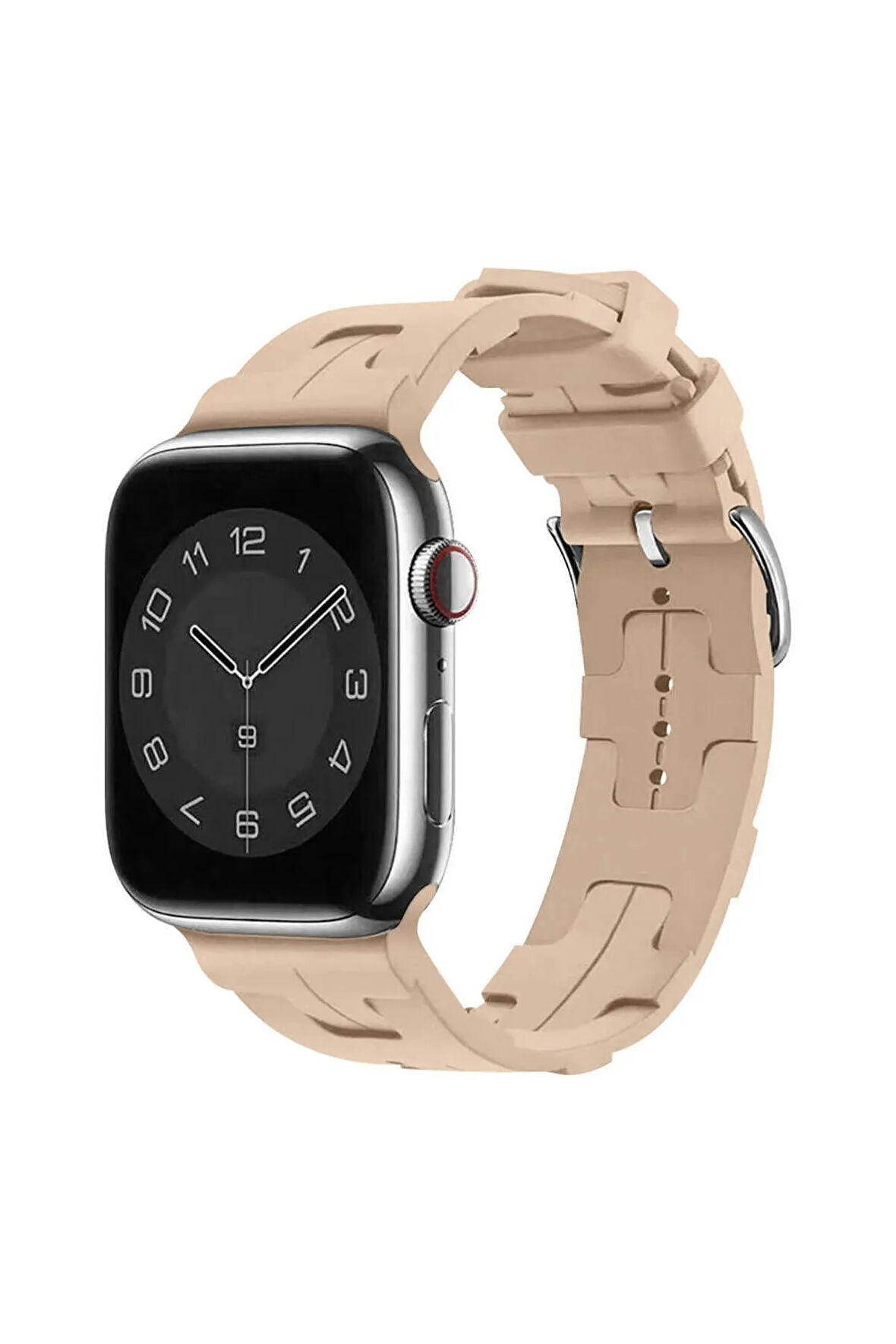 Apple Watch 44mm Krd-92 Uyumlu Kordon Haki