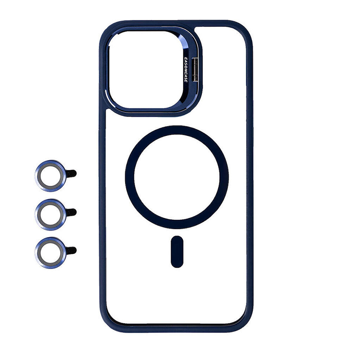 iPhone 15 Pro Max Uyumlu Magsafe Wireless Şarj Özellikli Standlı Zore Magsafe Klon LALTli Kapa