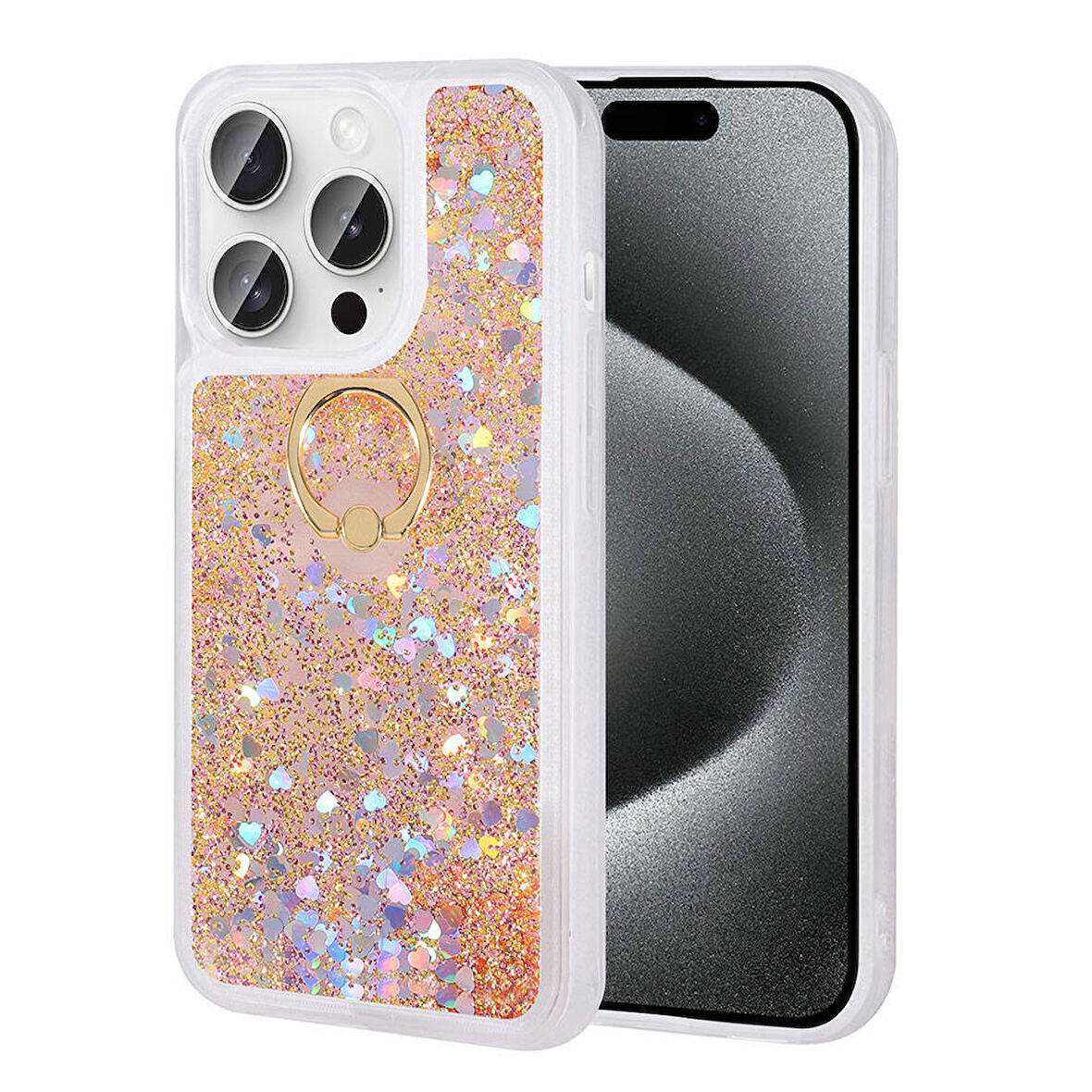 iPhone 15 Pro Uyumlu Zore Milce Kılıf-Gold