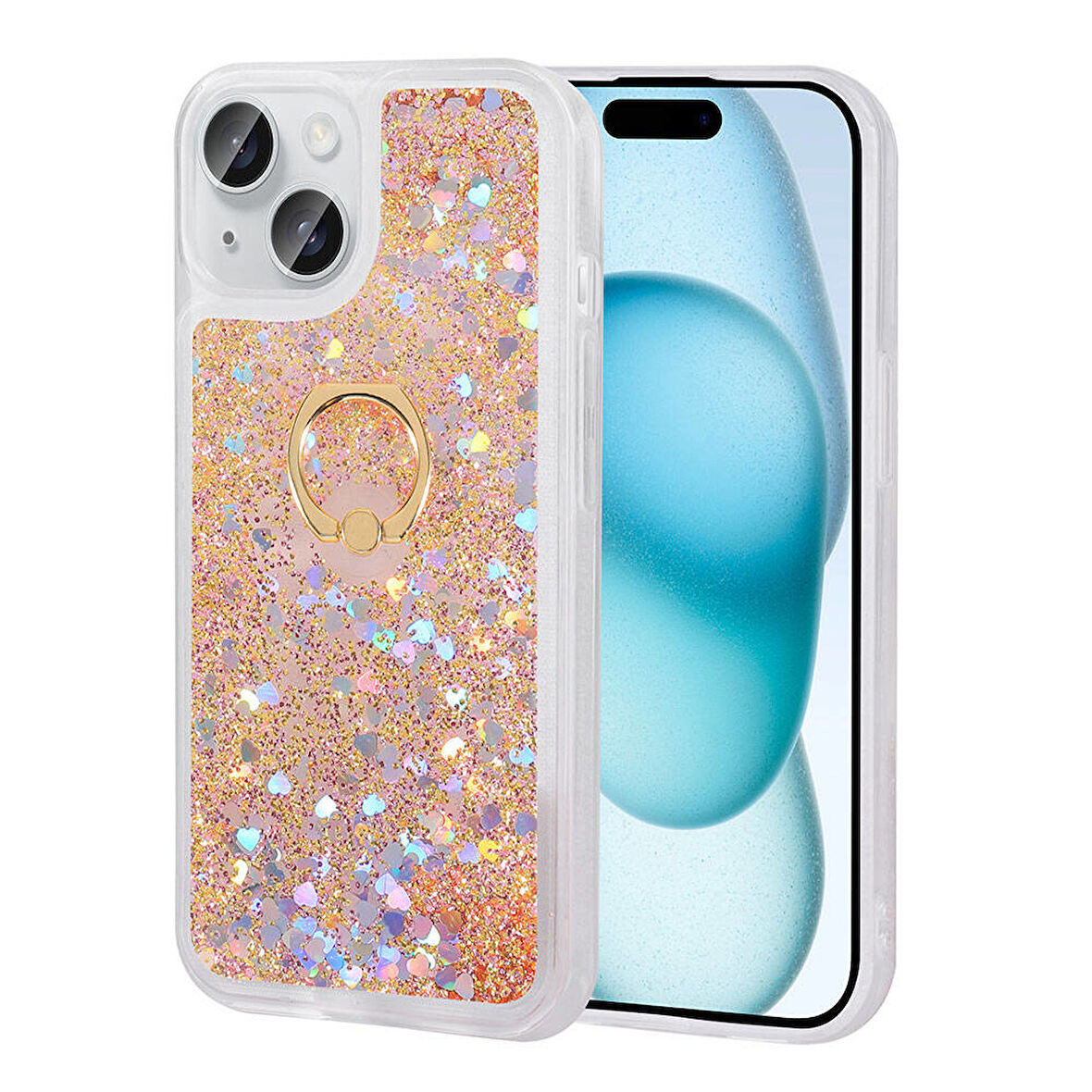 iPhone 15 Plus Uyumlu Zore Milce Kılıf-Gold