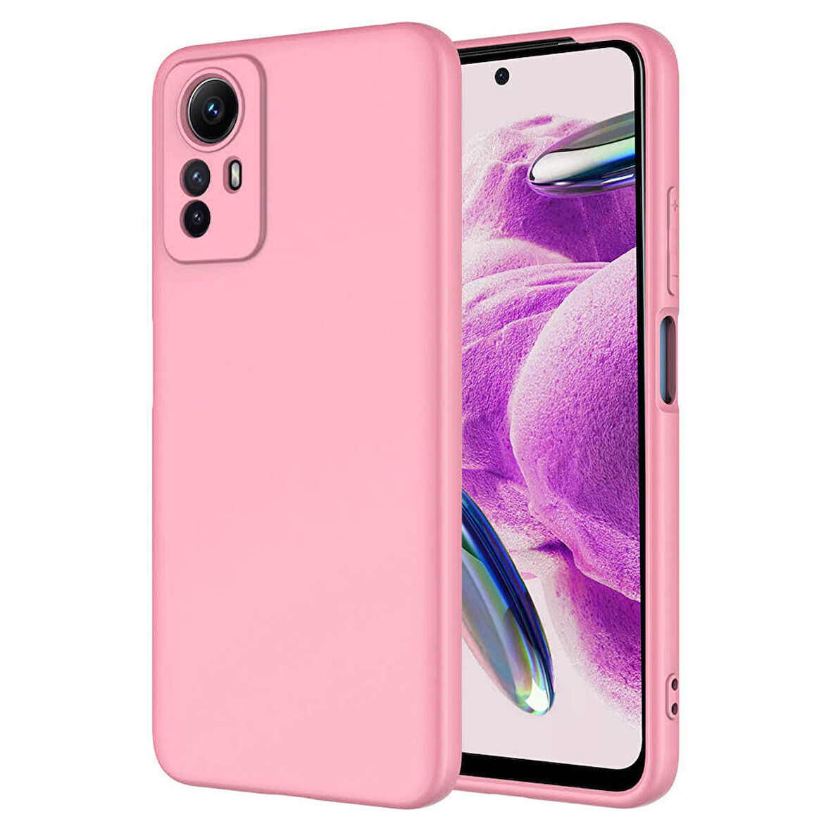 Xiaomi Redmi Note 12S Kılıf Zore Mara Lansman Kapak-Pembe