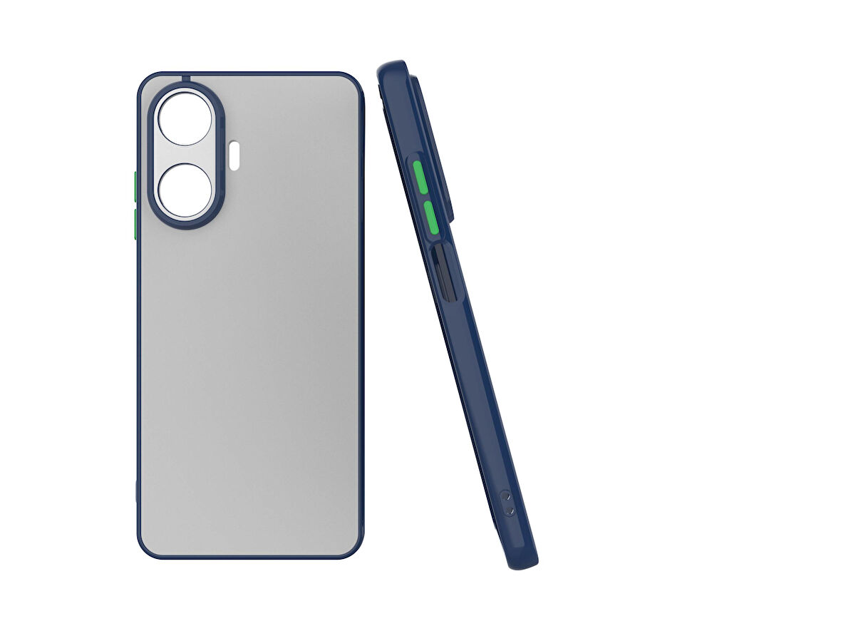 Realme C55 Kılıf Zore Hux Kapak-Lacivert