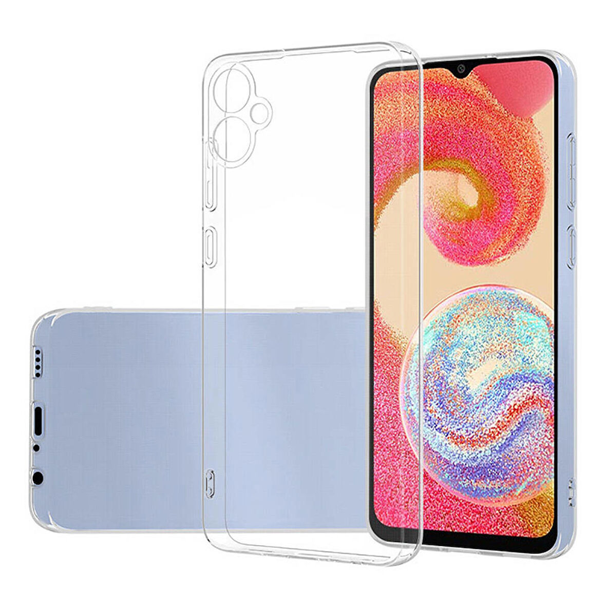 Galaxy A05 Uyumlu Zore Süper Silikon Kapak-Renksiz