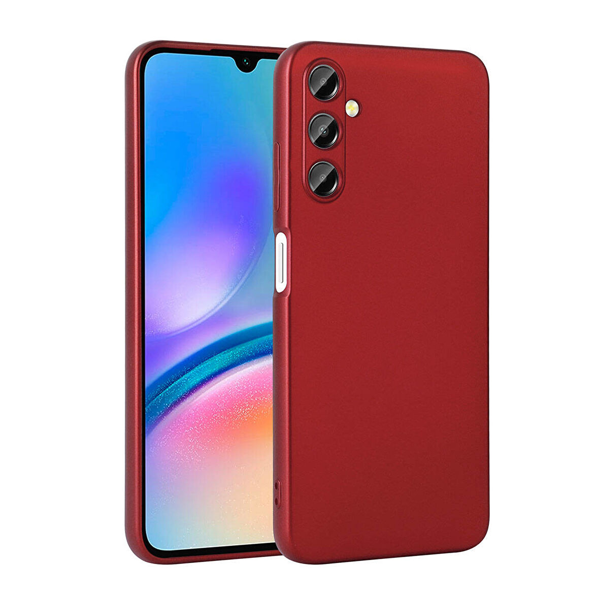 Galaxy A05S Kılıf Zore Premier Silikon Kapak-Kırmızı