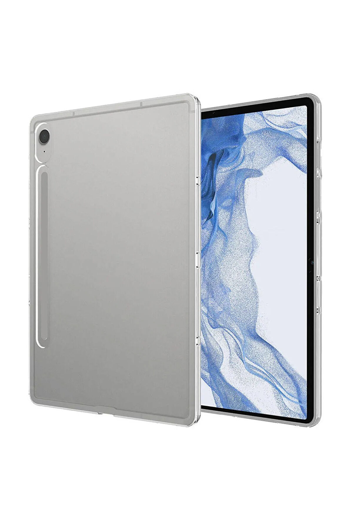 Galaxy Tab S9 Fe Kılıf Tablet Süper Silikon Kapak-renksiz