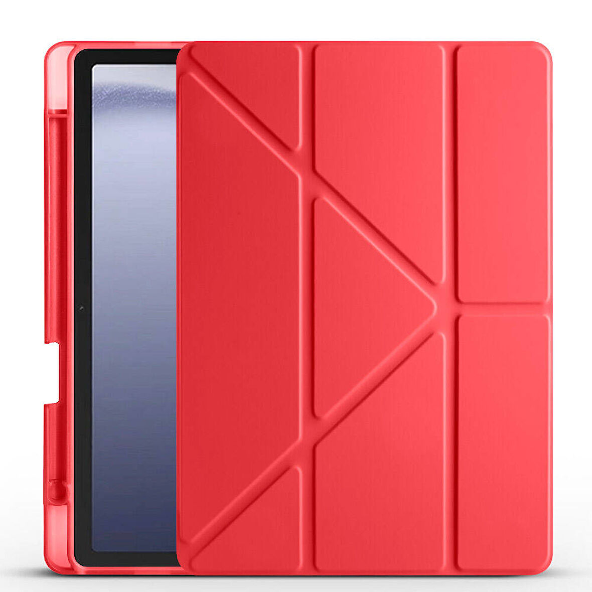 Samsung Galaxy Tab A9 Kılıf Tri Folding Kalem Bölmeli Standlı Kılıf