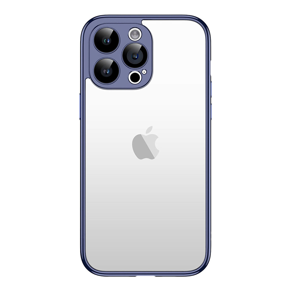 iPhone 15 Pro Uyumlu Zore Kamera Korumalı Bontez Bumper-Lacivert